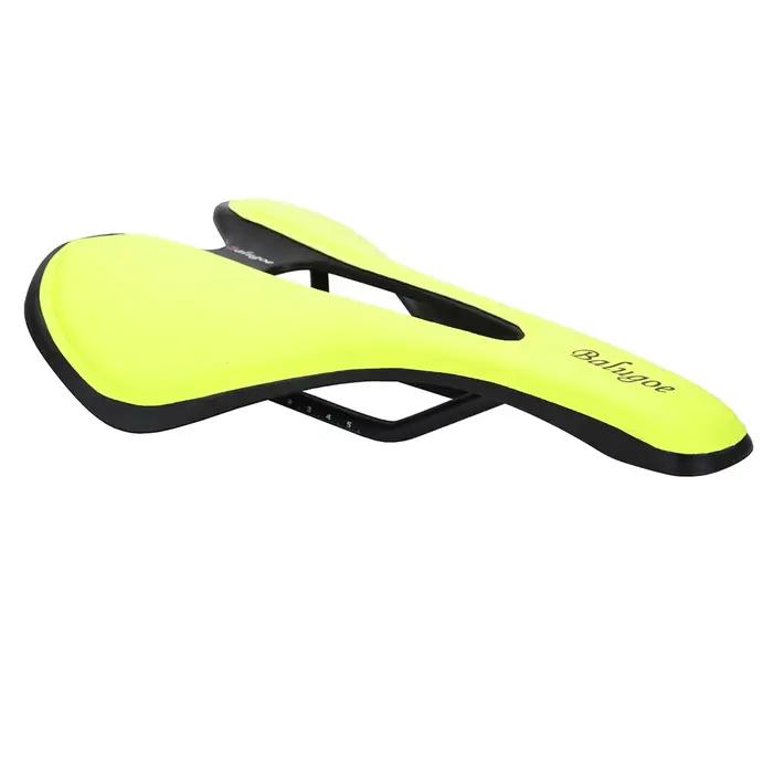 Selle de vélo vtt montagne route siège de vélo en cuir PU rempli de Gel coussin de cyclisme conforta