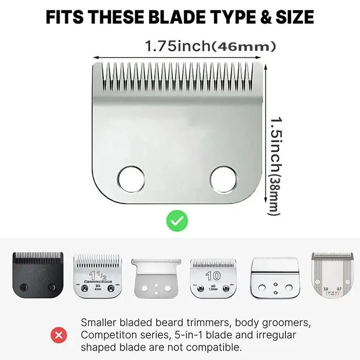 Peignes de guidage pour tondeuse à cheveux professionnelle, 8 pièces/ensemble, pour tondeuse Wahl, a