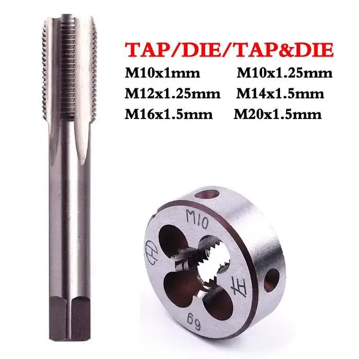 Jeu de tarauds métriques à filetage M10/M12/M14/M16/M15/M18/M20, filetage de Machine HSS à droite, b