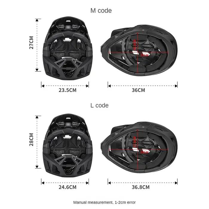 Casque de cyclisme vtt intégral VTT casque pour hommes DH BMX moto tout-terrain adulte vélo course a