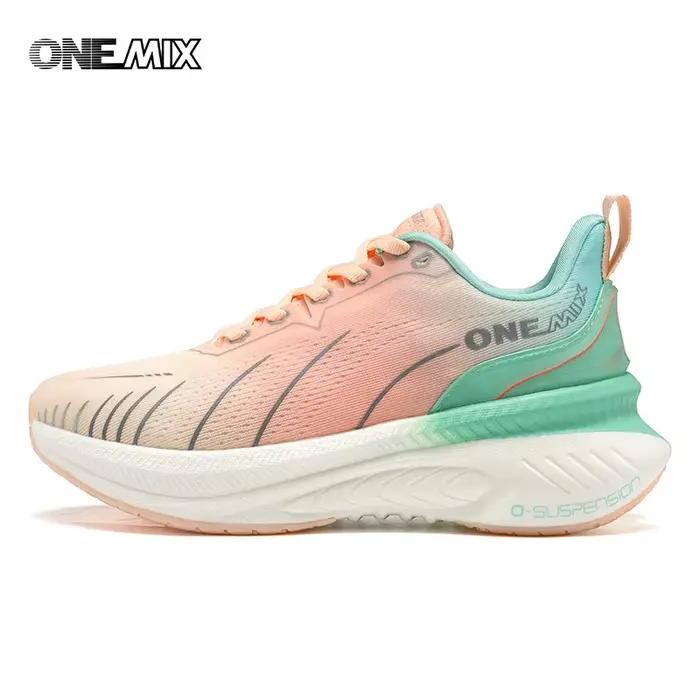 ONEMIX-Chaussures de course respirantes et amortissantes pour femme, baskets de styliste, de sport,