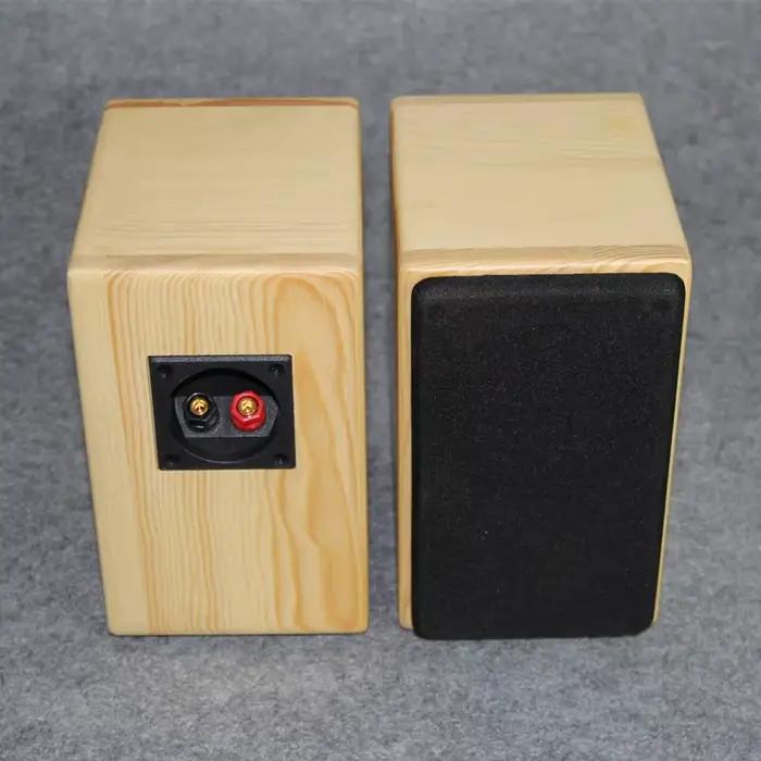 3 pouces haut-parleur coque pin bambou maison Audio gamme complète haut-parleur boîtier vide maison