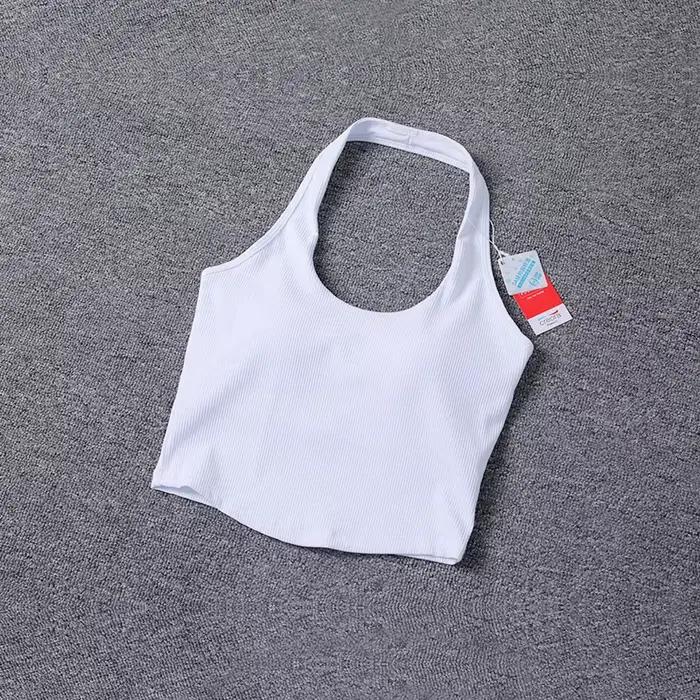 Soutien-gorge de sport dos nu pour yoga et fitness - Rembourré super doux couleur unie