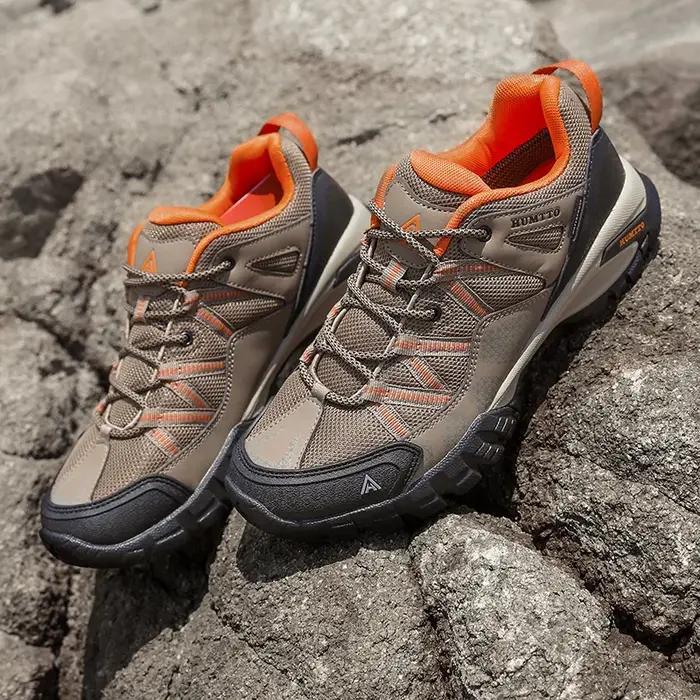 HUMTTO – chaussures de randonnée pour hommes, bottes de Trekking respirantes à lacets, baskets d'ext
