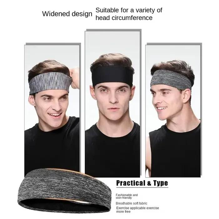 Bandeau de Sport Élastique Élégant Accessoire Polyvalent pour Hommes Femmes Yoga Course à Pied Occasions Spéciales