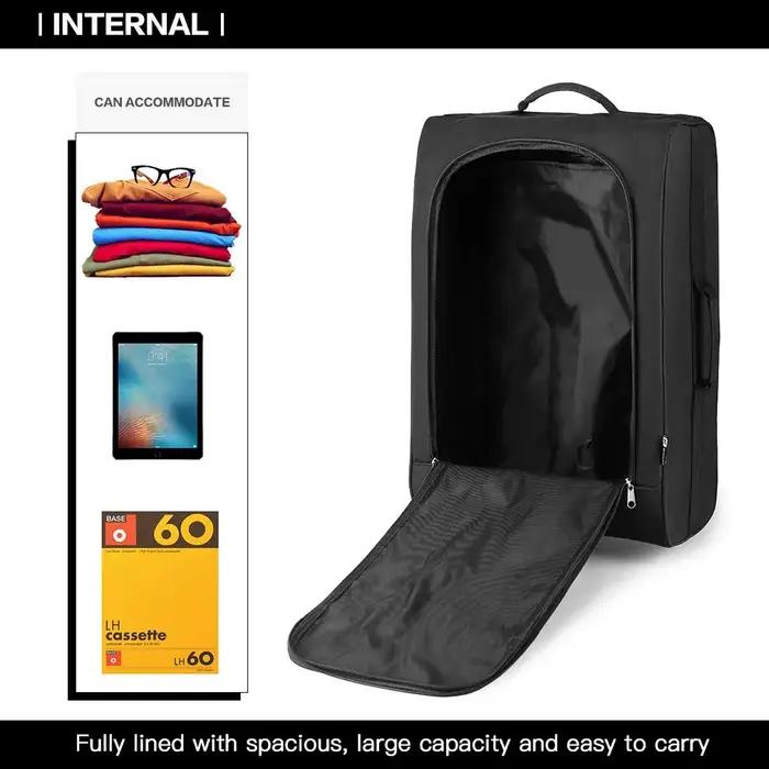 KONO Étui léger en tissu à 2 vitesses avec sac à main, chariot de cabine pour Lufthansa, Eurowings,