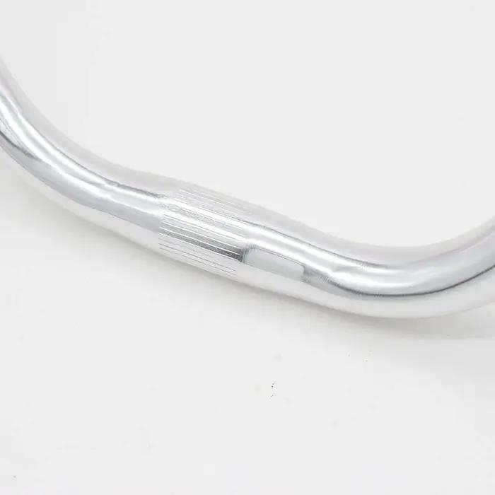 Guidon de vélo en alliage d'aluminium, guidon incurvé, poignées horizontales, grandes hirondelles, p