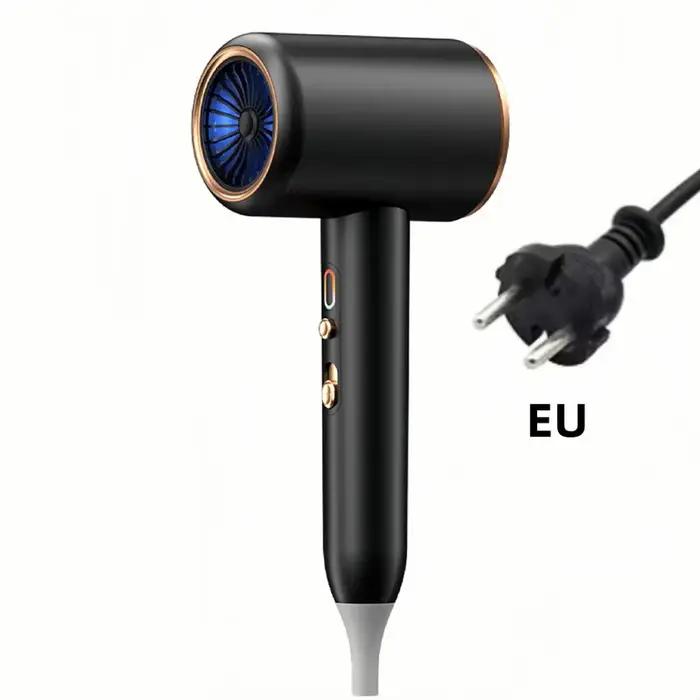 Sèche-cheveux ultra silencieux à ions négatifs, haute puissance, lumière bleue, haute vitesse, recom
