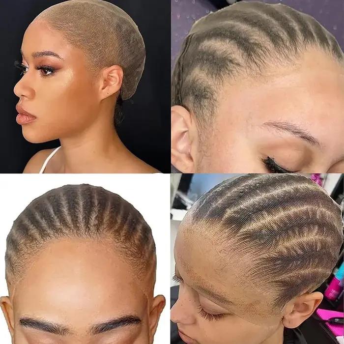 100 pièces HD bonnet de perruque haute qualité Transparent HD filets à cheveux tissage Nylon extensi