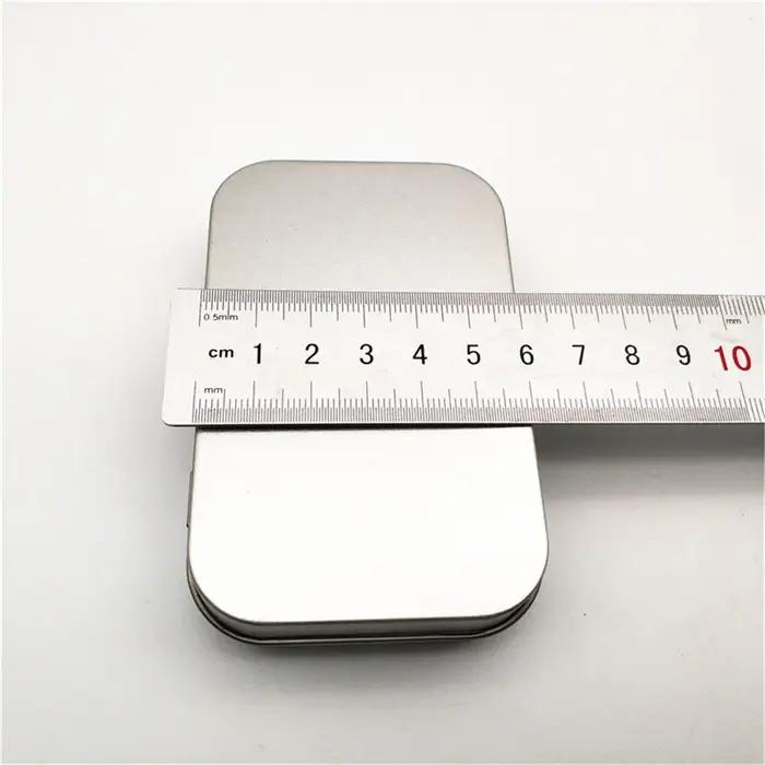 AfricMini-Boîte rectangulaire en métal, 18 boîtes en fer-blanc, étuis à pilules à bonbons, pot à mon