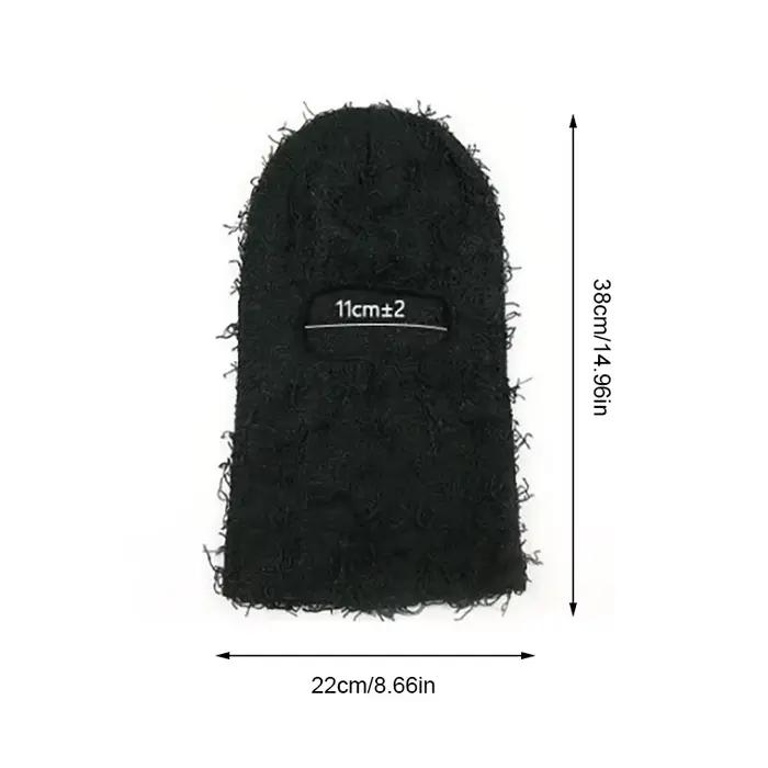 DistMurcia-Cagoule Hip Hop pour femme, masque de ski intégral, bonnets de ski flous, chapeau CamSolo