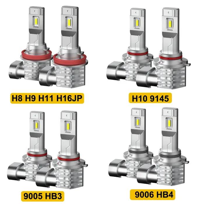 AUXITO 2x2000LM H8 H11 H16JP H10 ampoule LED antibrouillard Canbus sans erreur 6500K blanc 3000K dor