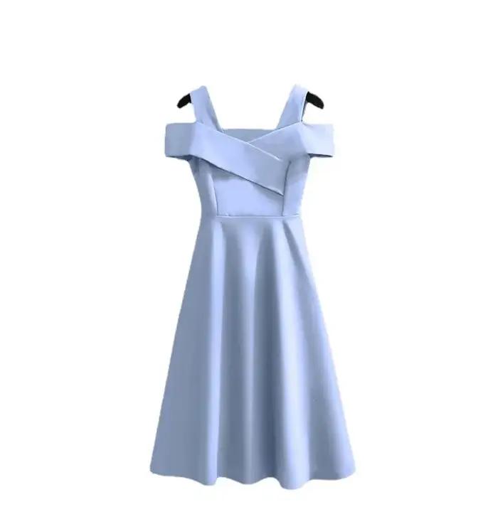 Robe élégante et moderne pour femmes amincissante convient aux filles rondes et grandes tailles idéale pour les événements formels et sorties estivales
