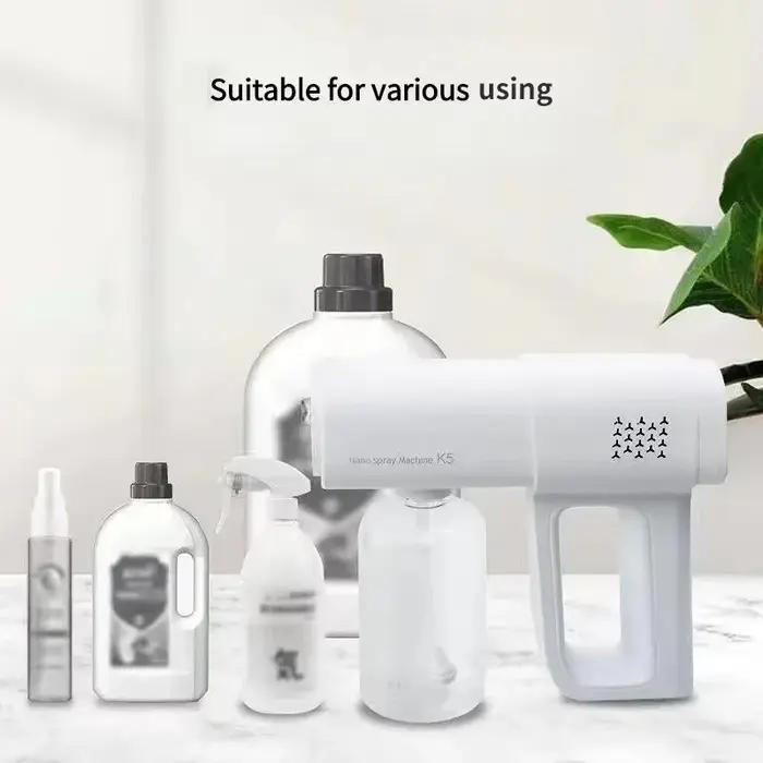Pulvérisateur électrique sans fil USB, 380ml, Nano lumière bleue, pistolet de pulvérisation de vapeu
