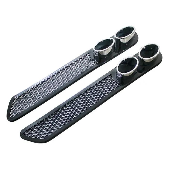 1 paire universelle grille de ventilation tuyau de silencieux d'échappement voiture Auto style faux