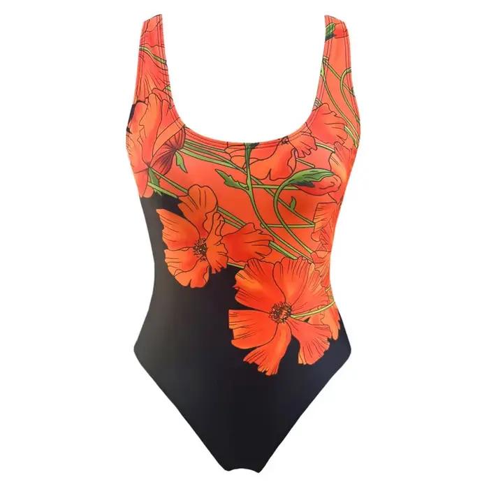 Maillot de bain une pièce imprimé, sexy, fermé, push up, body, pour femmes, vêtements de plage, pisc