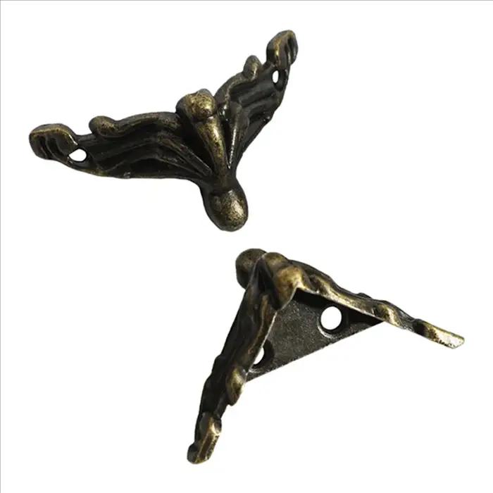 ABUP-60 pièces boîte à bijoux Antique pieds jambe boîtier en bois protecteur d'angle pieds de meuble