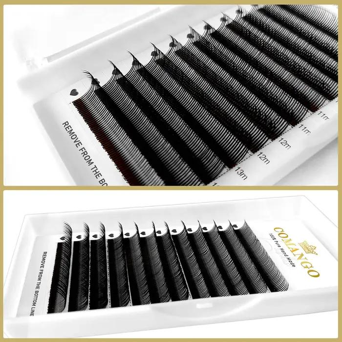 CoMango Qualité 5D Fée Fleur Flora Cils Préfabriqués Fans Cils Individuels Extension Maquillage Natu