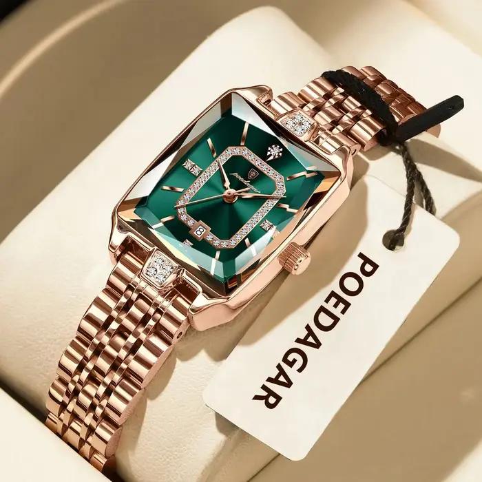 POEDAGAR luxe femme montre étanche Date haute qualité décontracté dames montre-bracelet en acier ino