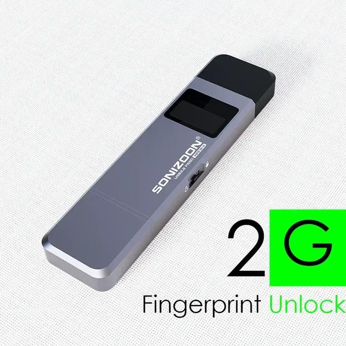 Clé USB à Écriture Flash 2G avec Cryptage d'Empreintes Digitales 1 To/512 Go/256 Go – Protection de