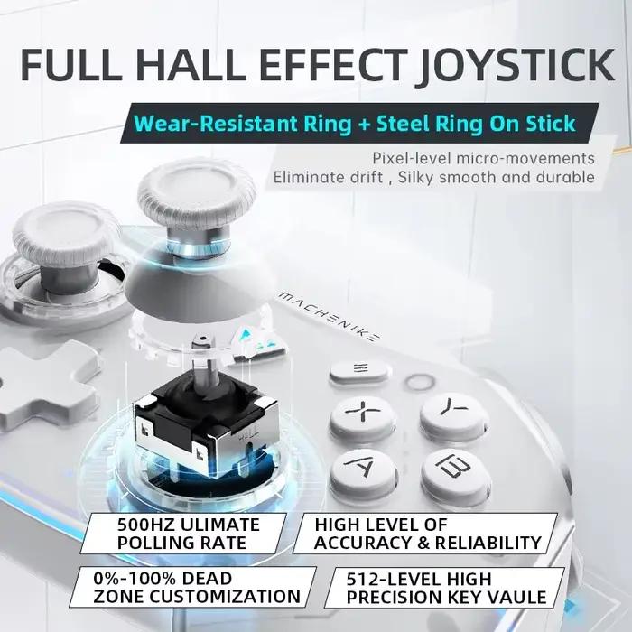 Manette de jeu sans fil Machenike, G5 Pro Elite, Hall Trigger Joystick, Mecha-Tactile, lèvent pour S