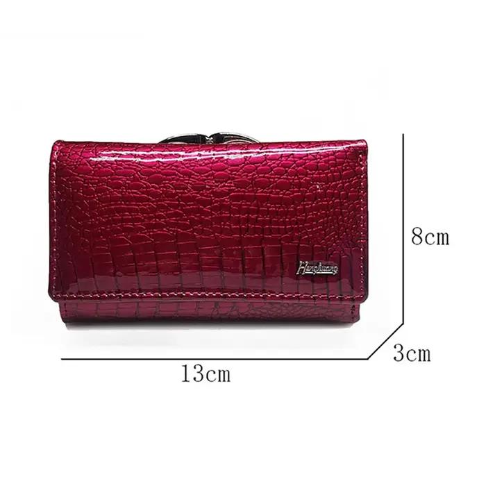 Portefeuilles en cuir véritable pour femmes, portefeuille de luxe de styliste pour dames, sac à main