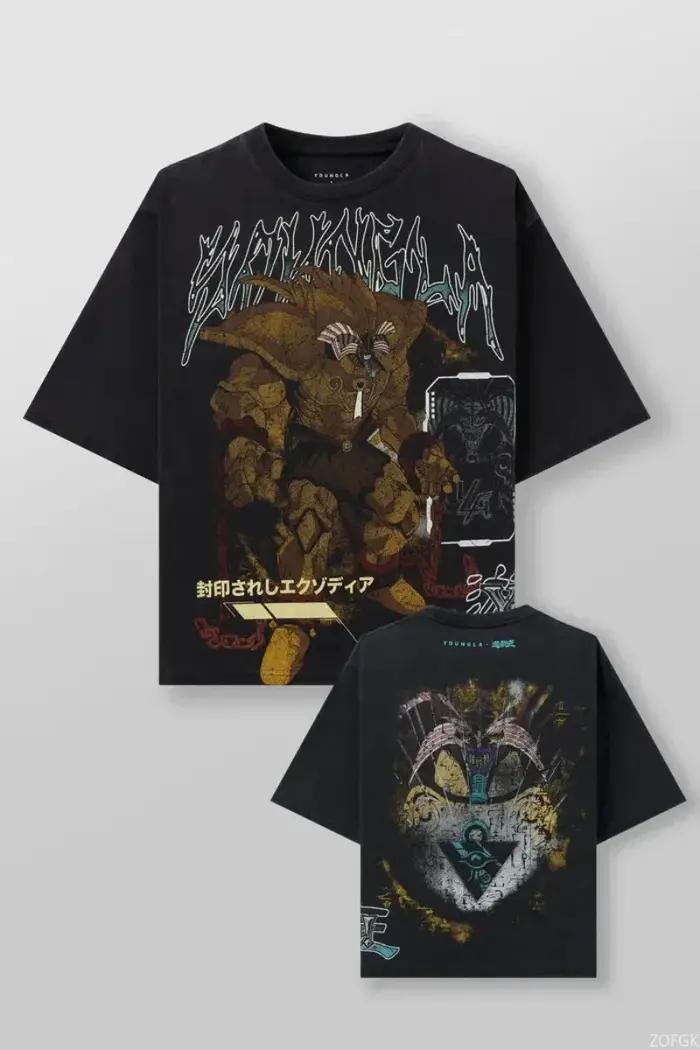 2025 Yu-Gi-Oh T-shirt imprimé surdimensionné à la mode Fan de jeu été hommes et femmes mode décontra