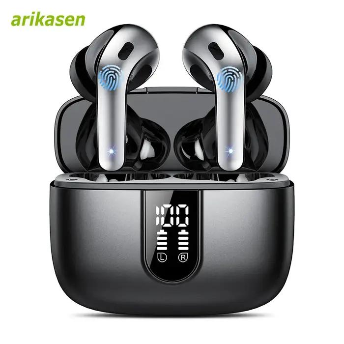 TWS Bluetooth 5.3 écouteur stéréo basse avec micro antibruit étanche sans fil écouteurs dans l'oreil