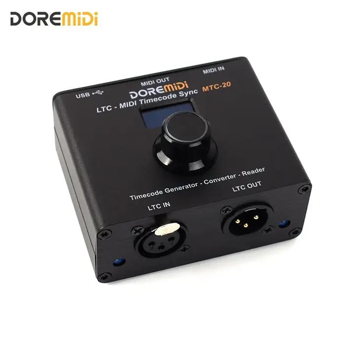 Dispositif DOREMIDI LTC-MIDI Timecode Sync (MTC-20) pour synchroniser le code temporel MIDI et le co
