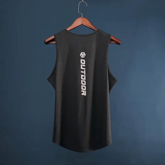 Débardeur de sport pour homme, T-shirt de fitness et course, mode estivale, coupe ample, tenue de ba
