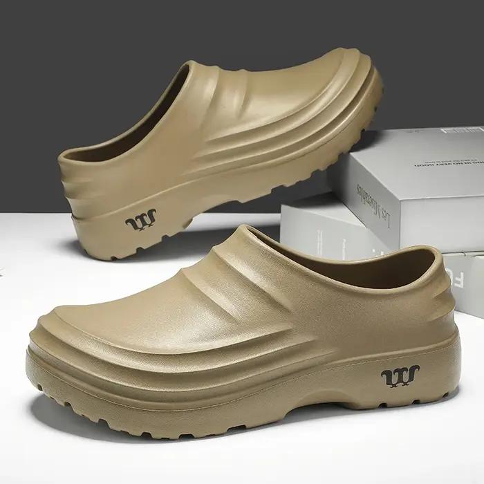 Chaussures de Chef d'été antidérapantes et résistantes à l'huile, pantoufles paresseuses, pantoufles
