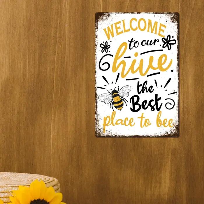 Putuo Decor-Panneaux Métalliques de Bienvenue, 18 Plaques, Peinture Rétro, Décoration d'Équitation,