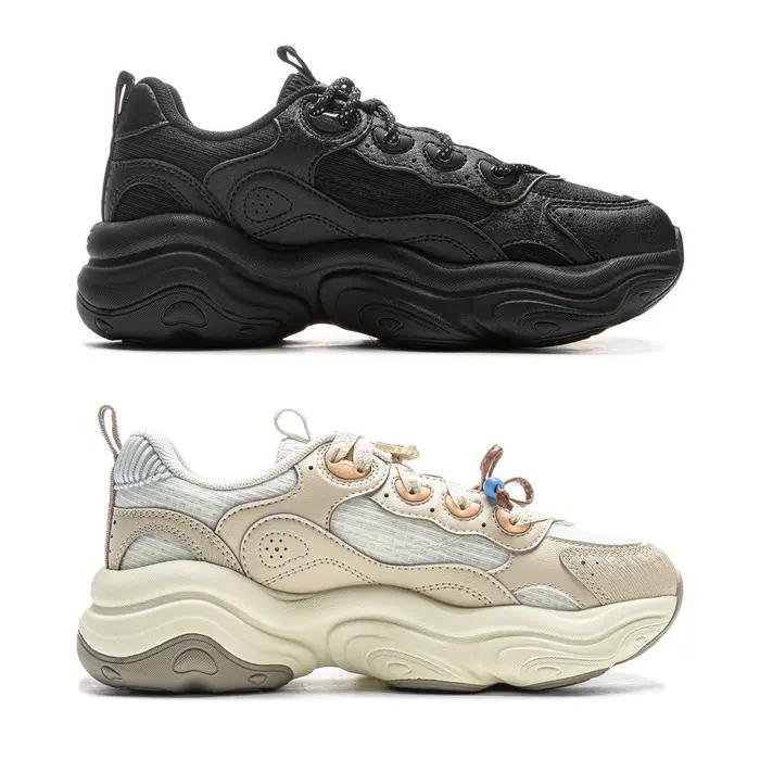 Li-ning femmes MIA style de vie chaussures portable réfléchissant rétro talon épais chaussures de sp