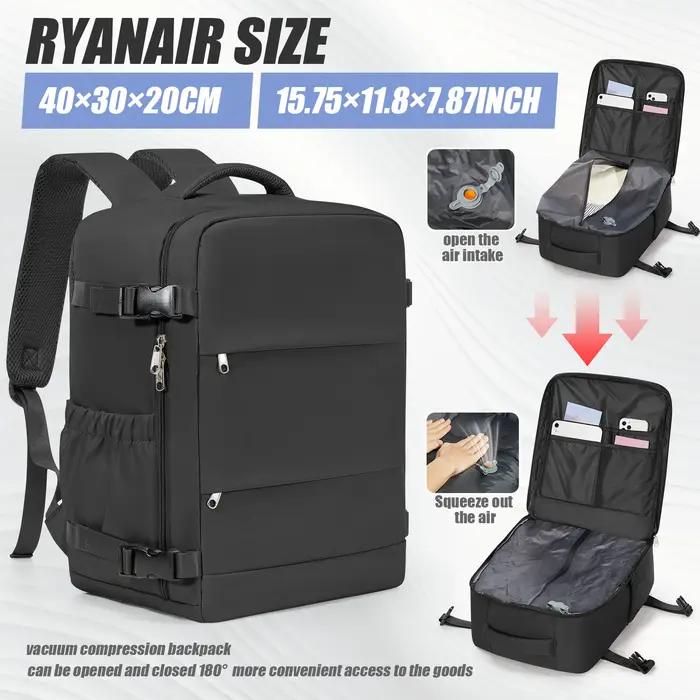 Sac à dos de compression sous vide Ryanair 40x30x20 Sac à dos de voyage EasyJet Wizzair Sac de cabin