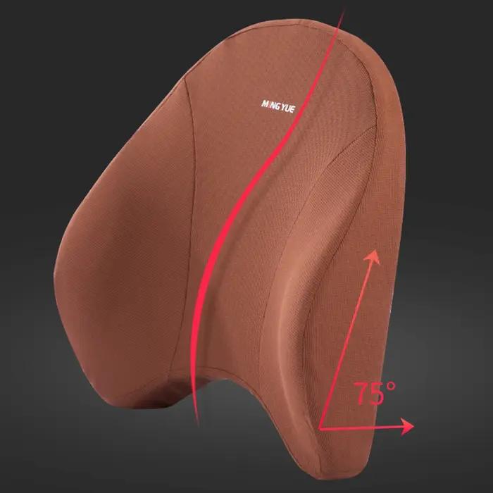 Oreiller de Soutien Lombaire et Cou en Mousse à Mémoire de Forme pour Voiture, Coussin Universel, Ac