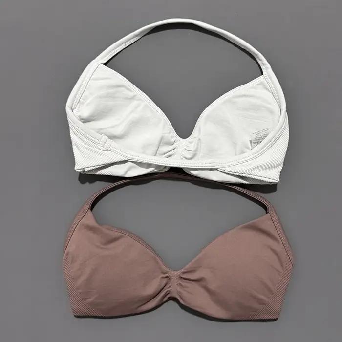 HISTELLO Soutien-gorge de sport à bretelles fines pour femme
