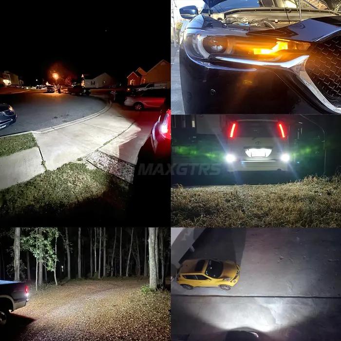 2x T20 Led W21W 7440 DRL tour inverse unique feu stop 3570 voiture Led ampoule 1156 BA15S P21W R5W Led feux de secours