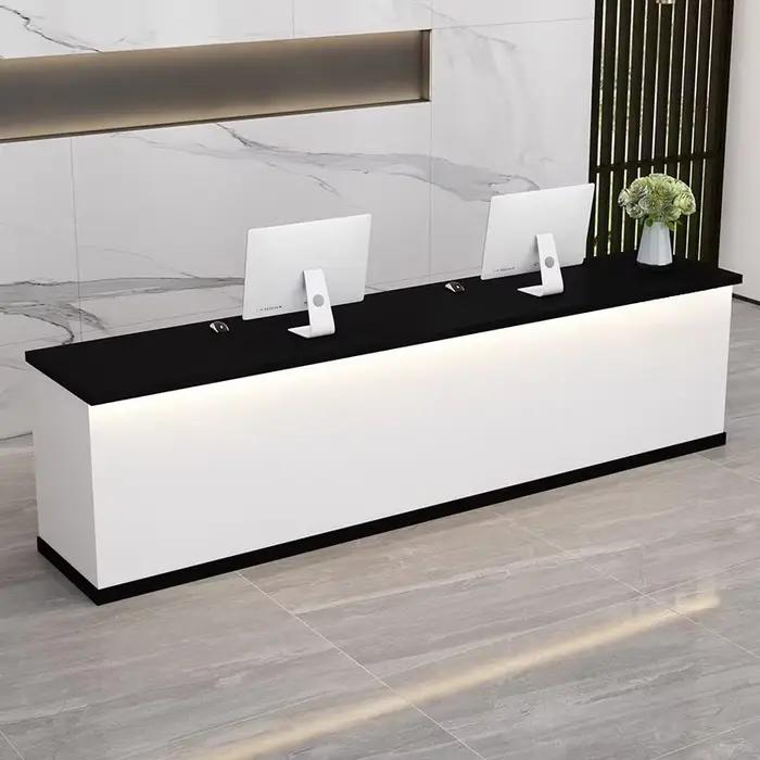 Comptoirs de réception esthétiques simples, minimalistes, modernes, de luxe et uniques pour entrepri