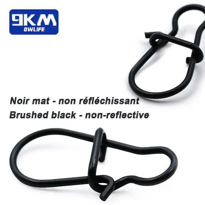 Boucle de pêche Duo Lock 25 conception de boucle rapide résistance aux conditions marines lot de 25 à 100 pièces pour pêche en mer ou eau douce