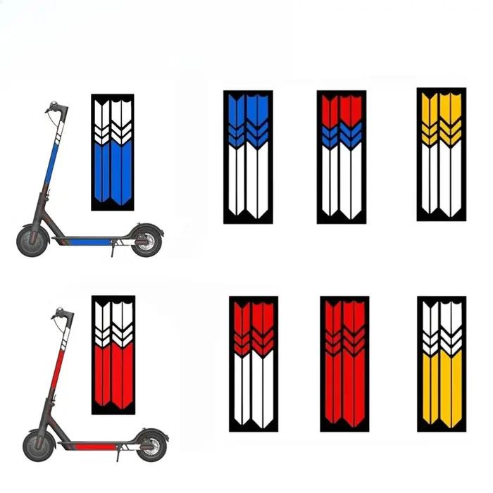 Autocollant réfléchissant en PVC pour Scooter, bande d'avertissement de conduite nocturne étanche po