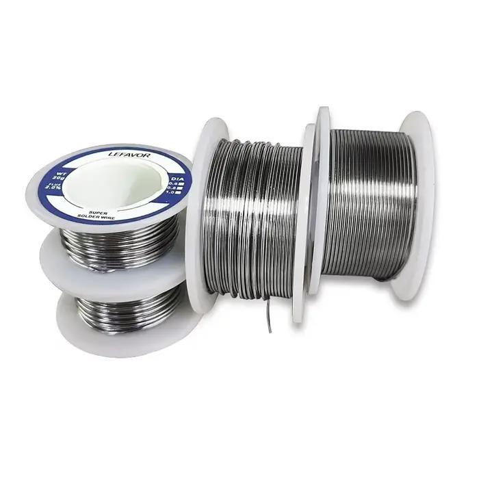 Rouleau de fil à souder à noyau de colophane, soudure 18/fil, 18/fonte, sans nettoyage, 0.8mm, 1.0mm
