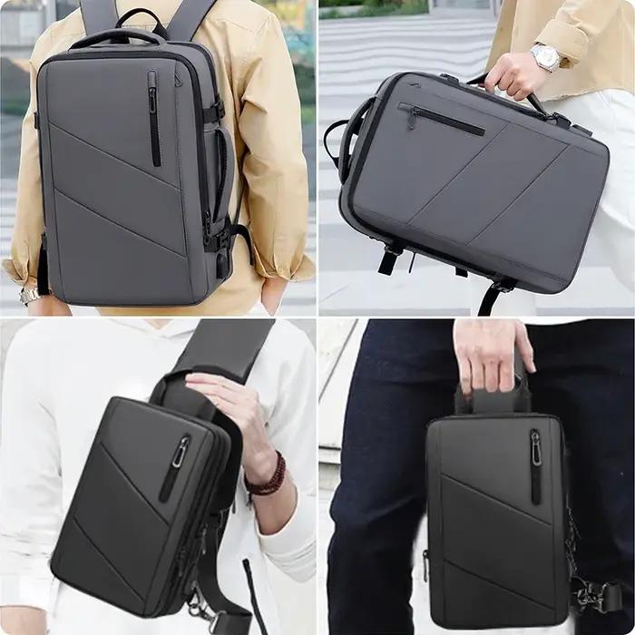 Sac à dos militaire suisse pour ordinateur portable, 17 pouces, multi-poches, extensible, étanche, U