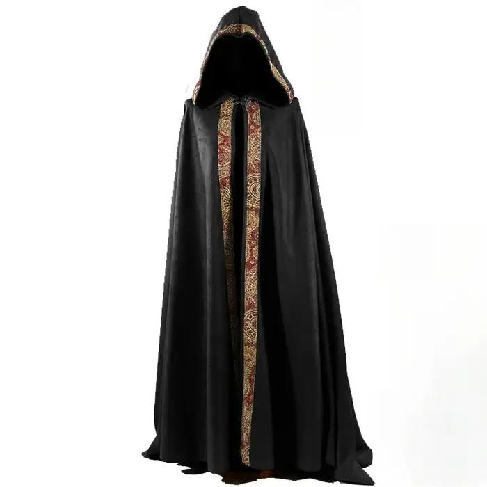 Cape à capuche gothique Vintage pour hommes et femmes, manteau d'halloween, Vampire, diable, magicie