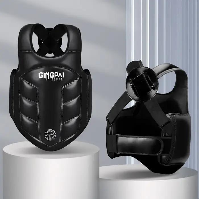 Protection de poitrine boxe MMA Kickboxing, gilet de protection des Arts martiaux WTF, bouclier côte