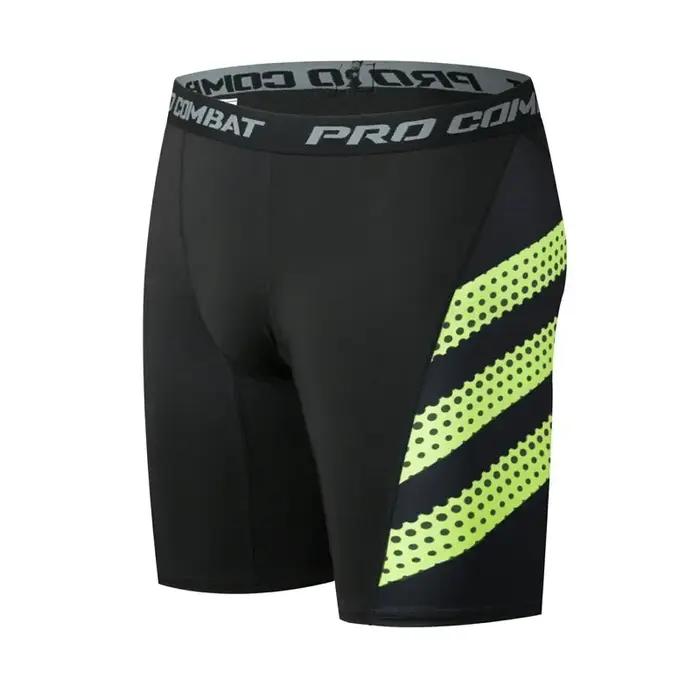 Short de Compression de basket-ball pour hommes, pantalon d'entraînement, haute élasticité, séchage