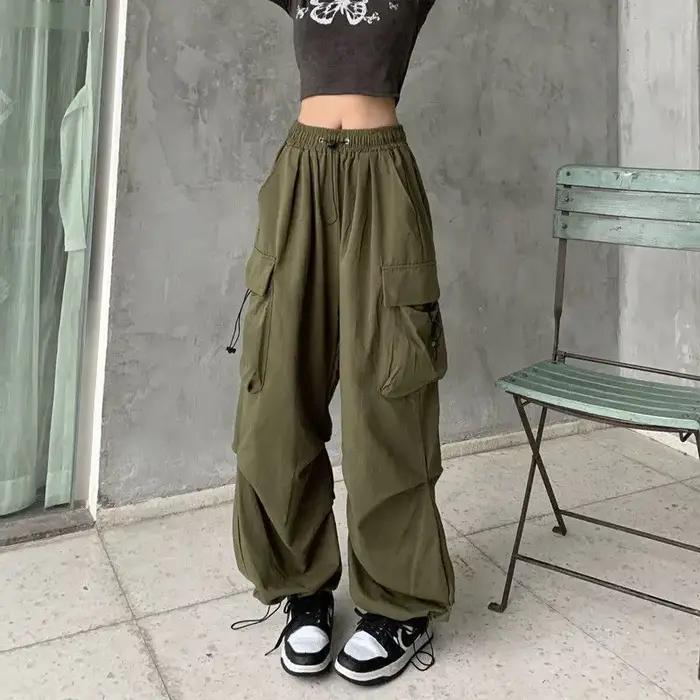 Pantalon de jogging décontracté pour femmes, couleur unie, taille basse, cordon de serrage, jambes l