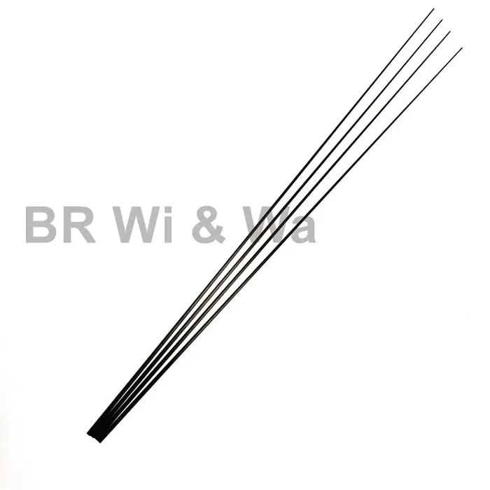 BR Wi & Wa 4 pièces 50CM pointe de canne en carbone massif blanc sans peinture composants de constru