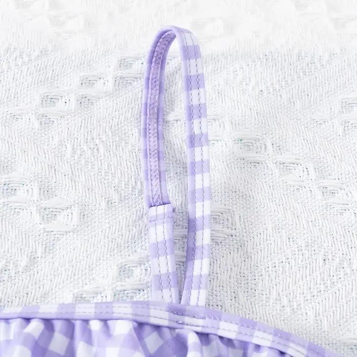 Maillot de bain une pièce à volants pour filles 5-14 ans - Mode été enfants adolescentes