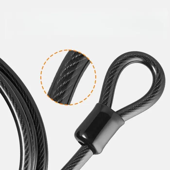 Antivol de chaîne pour vélo, 1,2 m, antivol de sécurité pour moto, vélo, etc.