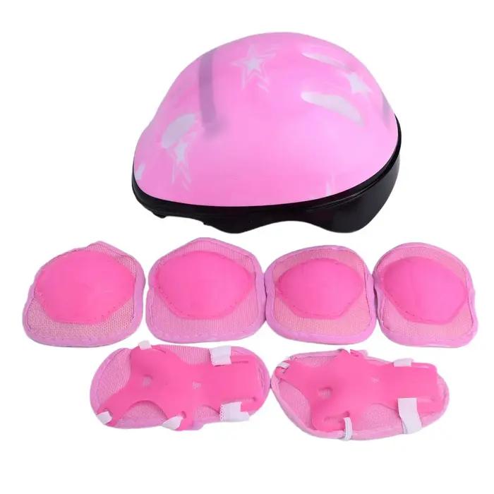 Ensemble d'équipement de protection pour enfants casque vélo genouillères coudières poignets sports de glisse patinage scooter planche à roulettes
